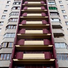 Санкт-Петербург, Авиаконструкторов 38к2 замена краски на балконах